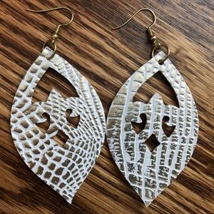 Leatherette earrings